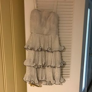 White and polka dot dress!